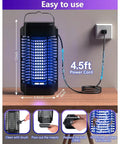 Indoor And Outdoor Bug Zapper Electric Mosquito Trap Waterproof Fly Traps Mosquito Killer For Home with 4.5ft cord
