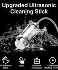 Straight Up Powerful 120W Ultrasonic Cleaner With Stainless Steel Tank And 5 Minute Timer, Knocks Out Grease And Grime From Rings Jewelry Glasses Dishes Fresh Fruit And Veggies Real Deal Clean cleaning stick with 304 stainless steel.