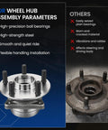Comparison of new and old front wheel bearing and hub assembly for Toyota Prius 2004 through 2009 L4 1.5L electric and gas, 5 lug.