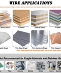 Image showing various materials including solid wood board, plywood, particle board, drywall, plastic sheet, and thin metal sheets, suitable for use with Bi-Metal Six And A Quarter Inch Hole Saw Kit With Dust Bowl Catcher For Recessed Lighting Pro Grade For Wood Metal Drywall Includes Arbor Replacement Drill Bit Hex Key And Dust Shield By VIKITON.