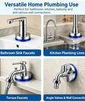 Magnetic Split Faucet Decorative Cover Wall Mount Pipe Escutcheon for kitchen plumbing use, 75mm diameter in shiny ABS.