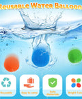 25 Pack Reusable Water Balloons With Bow And Arrow Set For Kids Ages 3 To 12 Epic Pool Beach Water Fight Toys, colorful balloons
