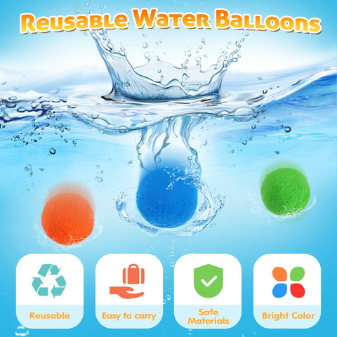 25 Pack Reusable Water Balloons With Bow And Arrow Set For Kids Ages 3 To 12 Epic Pool Beach Water Fight Toys, colorful balloons