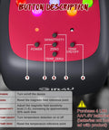 Pro Grade Ghost Hunting Gear For Paranormal Investigations With Real Time EMF Detector, LED Alerts And Audible Alarms To Capture Real Evidence Of Spirits. Close-up of control panel.