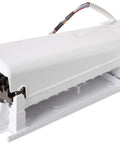 Ice Maker Assembly Replacement For DA97-15217A OEM Part, Refrigerator Ice Maker Unit, angled view of the unit's components