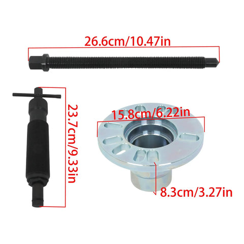 10 Ton Hydraulic Wheel Hub And Drive Shaft Puller Kit For 4 And 5 Stud Car Rides Featuring A Real Deal Heavy Duty Pump And Adapters To Knock Out Stubborn Bearings Without Marring Any Daily Beater Or Weekend Project