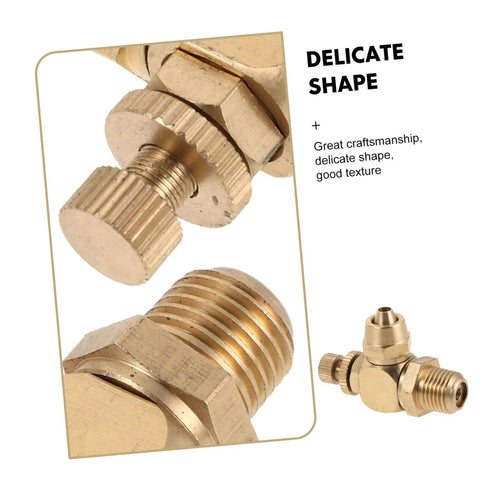 Brass Pneumatic Speed Controller With Quarter Inch NPT Male Thread And Eight Millimeter Push In Tube Fitting For Precise Air Flow Regulation In Automotive Door Systems And Built To Last Heavy Duty Industrial Rigs, brass valve close-up