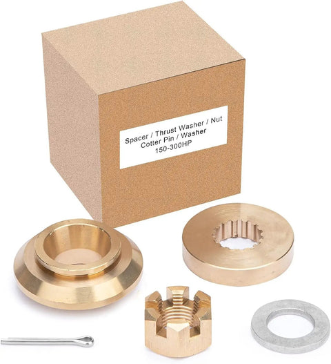 Upgrade 150-300HP Propeller Installation Hardware Kit For Yamaha Outboard Motors with thrust washer and components displayed
