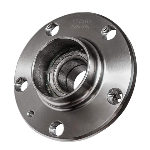 Front view of Rear 2-Piece Wheel Bearing Hubs Assembly Replacement For Volkswagen Jetta Beetle Golf City And Audi TT Two Wheel Bearing Kit