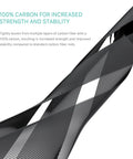 Close-up weave of 100% carbon fiber in 2 Pack 20cm Carbon Fiber Rods 15mm For Rail Support System Lightweight Ultra Strong UV Resistant Coated Matte Black Finish Minimizes Reflections Great For DSLR Shoulder Rigs Stabilizers Cages Matte Boxes.