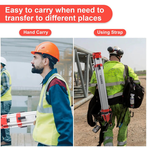 Heavy Duty 32X Automatic Optical Level Kit With Self Leveling Magnetic Dampener And Secure Transport Lock Built Like A Tank Featuring Lightweight Aluminum Survey Tripod Plus Nine Foot Grade Rod And Rugged Carry Case For Precision Job Sites