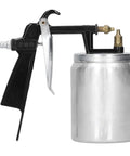 Heavy Duty Aluminum Alloy Paint Sprayer Gun For Automotive Repair And Home Decorating. Compact Portable HVLP Spray Gun with aluminum body and trigger.