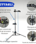 Heavy Duty Bike Repair Stand Go-To Tool For Home Mechanics, adjustable height, tool tray, stable base, ideal for bikes