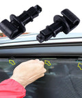 Hand installing Sun Shade Clip Kit 6 Pcs For Honda Odyssey 2005 2010 Sunshade Hooks Sliding Door Clips 83715 SHJ A21ZA.