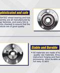 Front Wheel Bearing And Hub Assembly 513324 for Dodge Durango 2011-2020 and Jeep Grand Cherokee 2011-2019 with ABS, 5 lug