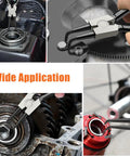 7 Inch Snap Ring Pliers Set With 3 64th Inch Tip Internal And External Circlip Pliers Kit Straight And Bent Jaw in use on machinery