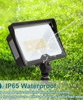 55W LED Flood Light With Dusk To Dawn Photocell No Fuss Brightness 120V 6600 Lumen Outdoor Security Lighting IP65 Waterproof