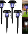 4 Pack Solar Bug Zapper Lights Waterproof Mosquito Killer Outdoor Bug Zappers For Moths Gnats Flies Indoor Outdoor Garden Patio