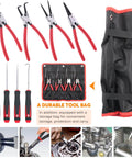 Heavy Duty Snap Ring Pliers Set 8 Piece 9 Inch Internal External Circlip Pliers With Hook Tools for DIY Automotive Use