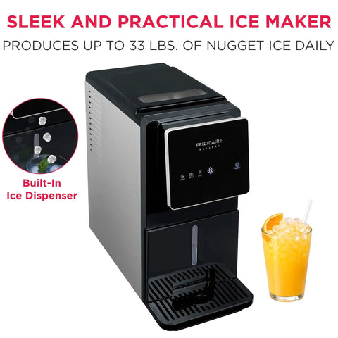 Touchscreen Nugget Ice Maker For Countertop With 33 Lbs Daily Capacity and Easy Tap Control
