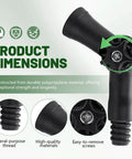 Close-up of 2 Pack Universal Joint Angle Adapters For Telescoping Extension Poles showcasing rotatable design and screw details.