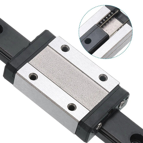 MGN12 400mm Linear Guide Rail With MGN12H Carriage Block And Mini Linear Guide for 12mm rails, durable bearing steel construction