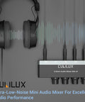4 Channel Ultra Low Noise Mini Audio Mixer With 3.5mm Input For Guitars Bass And Keyboards, USB Powered Stereo Switcher