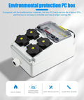 Heavy Duty 110V Power Distribution Box With NEMA 5-20 Outlet, IP54 Weatherproof Electrical Panel For Construction Sites