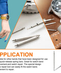 10 Pack Quick Release Spring Bars for Watches 21mm Wide and 1.8mm Diameter Pins Replacement Kit With Removal Tool
