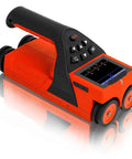 Badass Wall Scanner With Crisp LCD Display, Rock Solid Stud Finder And Heavy Duty Wire Probe For Drywalls And Concrete Blocks With Super Easy Setup Plus Usb Charging Port Included, viewed from the side.