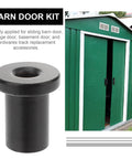5 Pack Sliding Barn Door Track Spacers Hardware Kit For Wall Mounting Support with green sliding barn door background