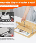 DIY Book Binding Press Kit With Bamboo Wood Construction, 11 By 7.9 Inch Book Press showing removable upper board