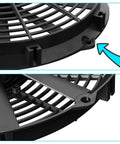 Close-up of mounting bracket on 12 Inch Universal Electric Radiator Cooling Fan Kit with Beefed Up High Performance Puller Assembly.