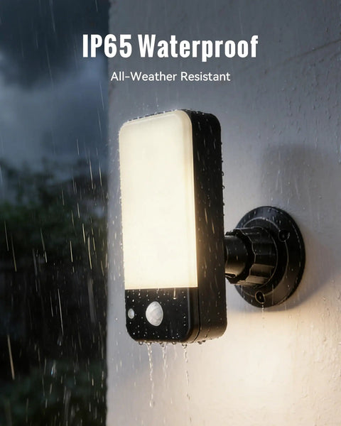 Motion Sensor Outdoor Light With 10000mAh USB C Rechargeable Battery Remote Control 3 Modes 3 Color Temperatures Waterproof For Porch