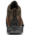 Heavy Duty Tungsten Carbide Spikes For Ice Walkers Large X Large Black Traction Cleats view from back highlighting sturdy heel design.