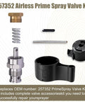 257352 Prime Spray Valve And Drain Valve Replacement For UltraMax And GMax Airless Paint Sprayers kit components