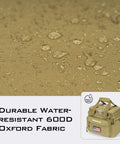Close-up of Versatile Tackle Bag With Four 3600 Trays For Saltwater And Freshwater Fishing, water-resistant 600D fabric