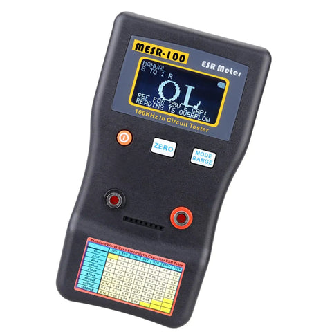 ESR Capacitor Tester Meter for Accurate Internal Resistance Readings, Professional ESR Meter for Capacitance Testing