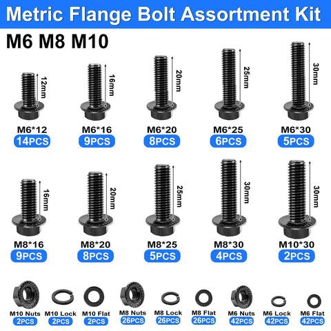 3160 Piece Flange Bolt And Metric Screw Assortment Kit With Nuts Washers And Wrench M2 Through M10 Fasteners kit details