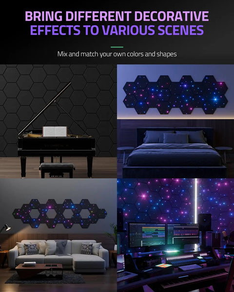 Top Shelf 12 Pack Self Adhesive Sound Proof Foam Wall Panels For Crisper Audio And Echo Free Vibes Easy Peel Stick Acoustic Tiles To Kill Room Noise Smooth Your Soundspace Today showcased in home, office, and music studio settings.