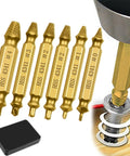 Ultimate 6 Pcs Damaged Screw Extractor Set Made From Hardened HSS Steel For Nuking Stripped Broken Screws Fast Without Ruining The Boss Thread Like A Total Pro Tool, six-bit kit