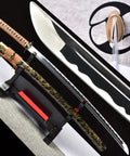 Handmade Aluminum Steel Katana Full Tang Blunt Blade For Safe Practice Iaido Bushido Samurai Sword Training With Stable Handle