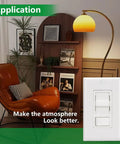 Plug And Play Easy Install Dimmer Switch For LED And CFL Bulbs Plus Traditional Incandescent And Halogen 120V 150W