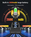 Industrial Bluetooth Barcode Scanner With Charging Dock, Wireless 2D And 1D Barcode Reader showing 2600mAh battery and charging dock