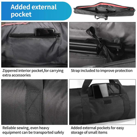 Heavy Duty Tripod Carry Case With All Around Thick Padding Locks Your Gear In Tight Up To 39 Inches Portable Shock Absorbing Hauling Sack Ride Anything Photography Bag For Creators And Weekend Pros