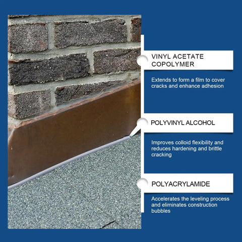 Self Leveling Concrete Crack Filler And Sealant For Driveways Heavy Duty Patch Adhesive With Quick Drying Formula Deep Crack Repair