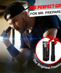 Ultra Bright 1200 Lumen Tactical Flashlight Handheld for Camping and Hunting in use indoors