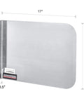 Heavy Duty Stainless Steel Sink Splash Guard 17 By 12 Wall Mount Shield for Commercial Kitchens with rust-resistant 304 grade