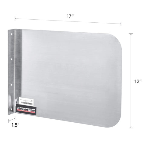 Heavy Duty Stainless Steel Sink Splash Guard 17 By 12 Wall Mount Shield for Commercial Kitchens with rust-resistant 304 grade