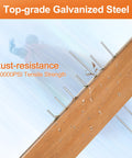 Heavy Duty Galvanized Upholstery Staples And 18GA Brad Nails Kit with top-grade steel, rust-resistant on wood board